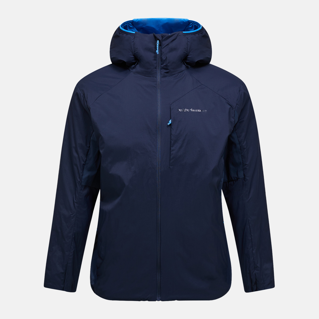 PeakPerformance Freelight Reversible Insulated Hood Jacket blue shadow/azure ascent 4