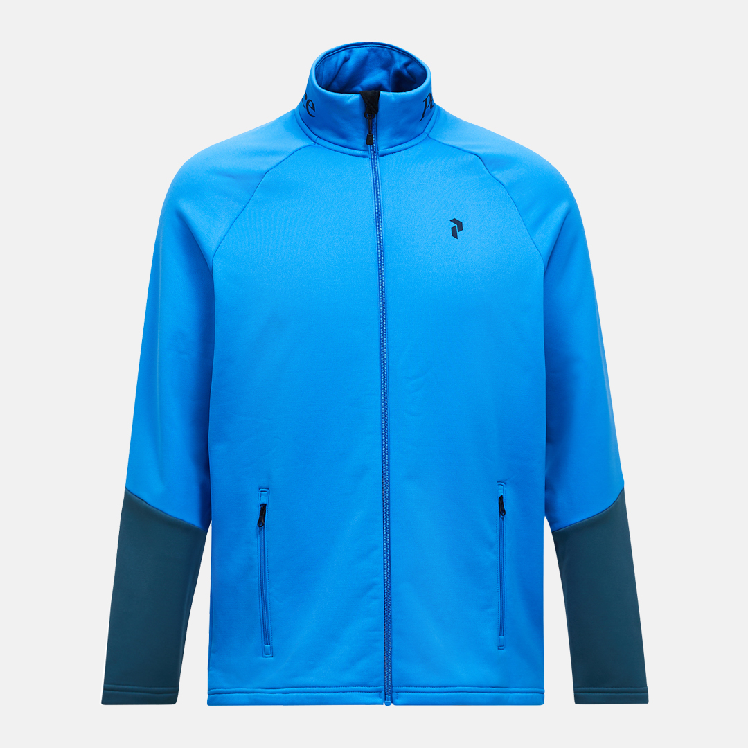 PeakPerformance Rider Essential Zip Jacket azure ascent/meadow moss 4