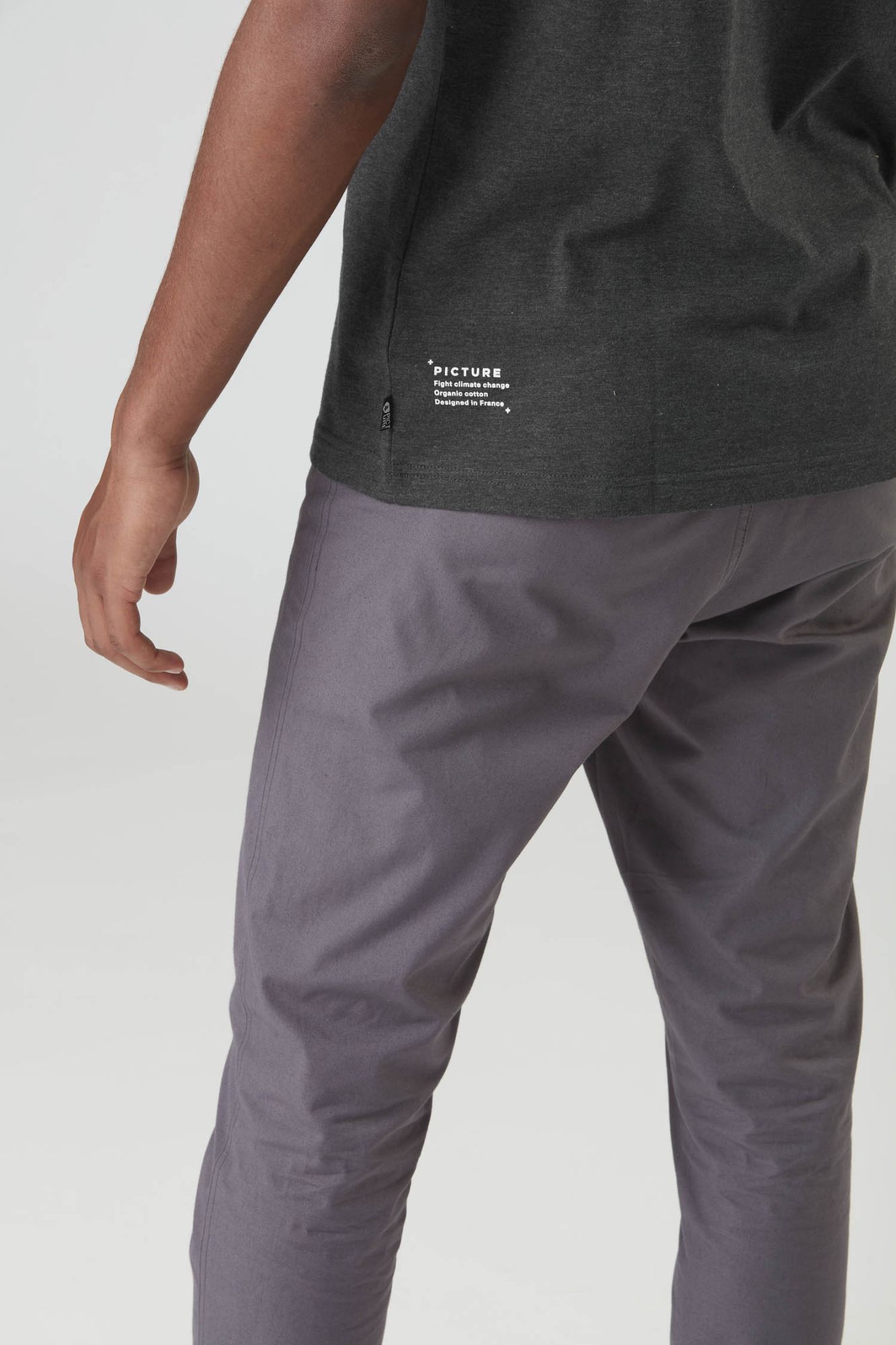 Picture Custom Van Tee dark grey melange dark grey 4