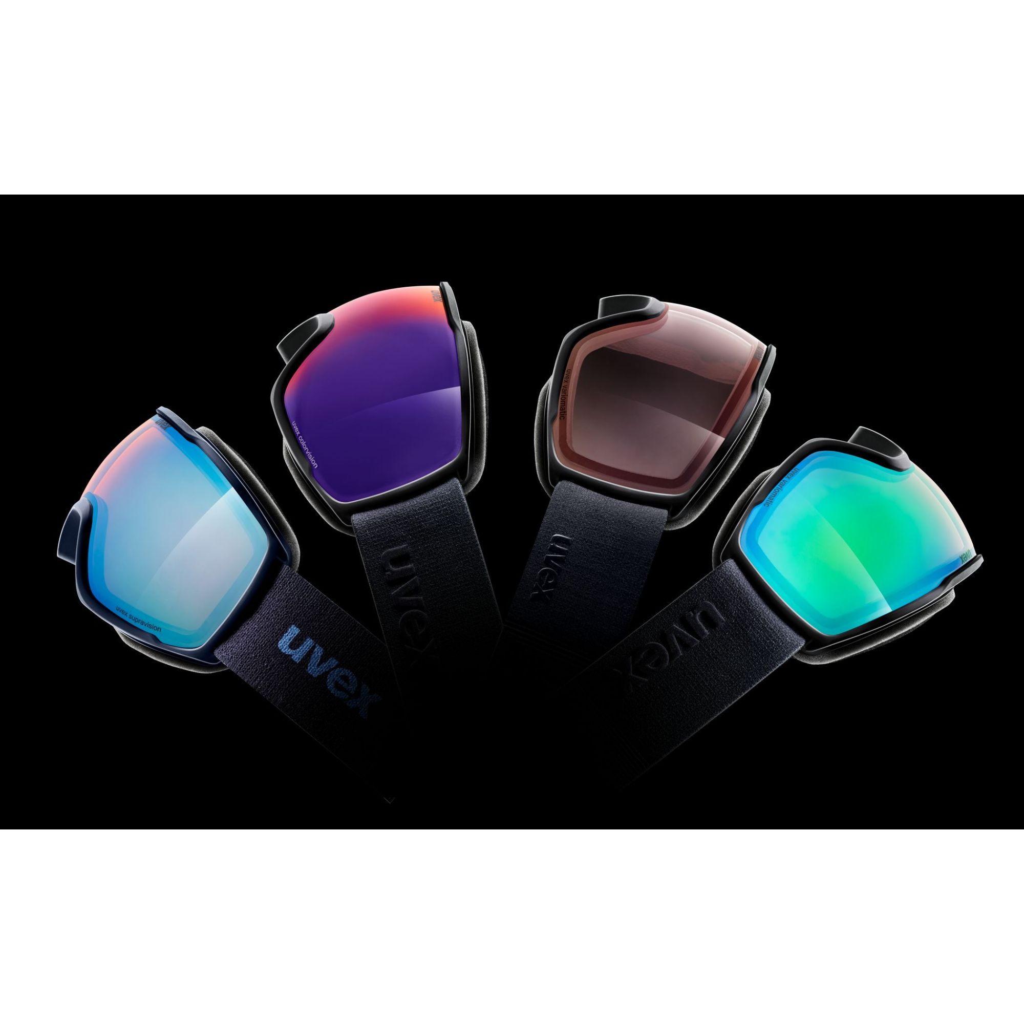 Uvex victorius pro V black matt/vario red mirror 4