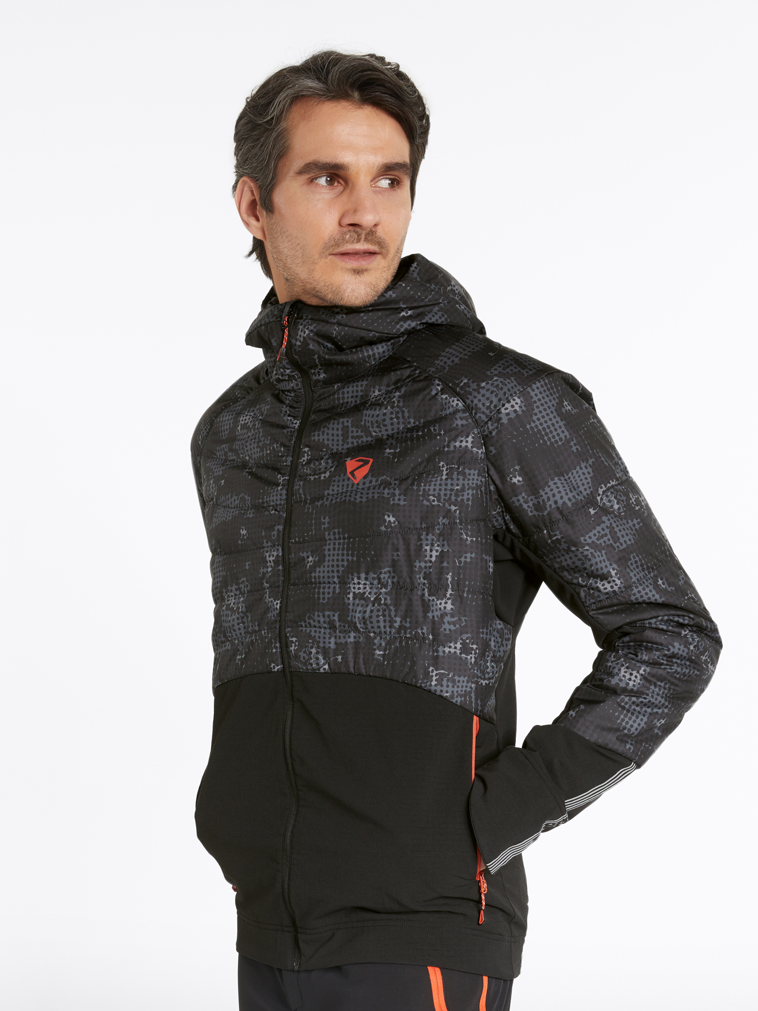 Ziener Nakos Jacket black foggy print black 4