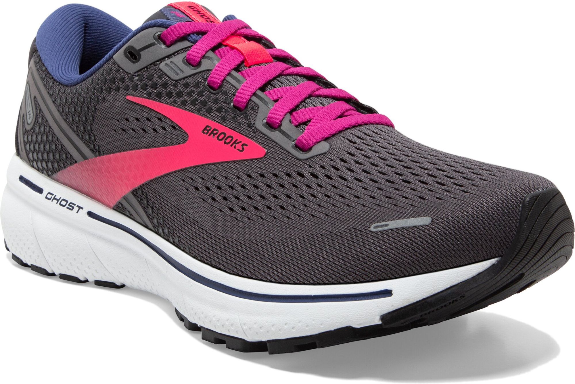 Brooks W Ghost 14 pearl/black/pink black 5
