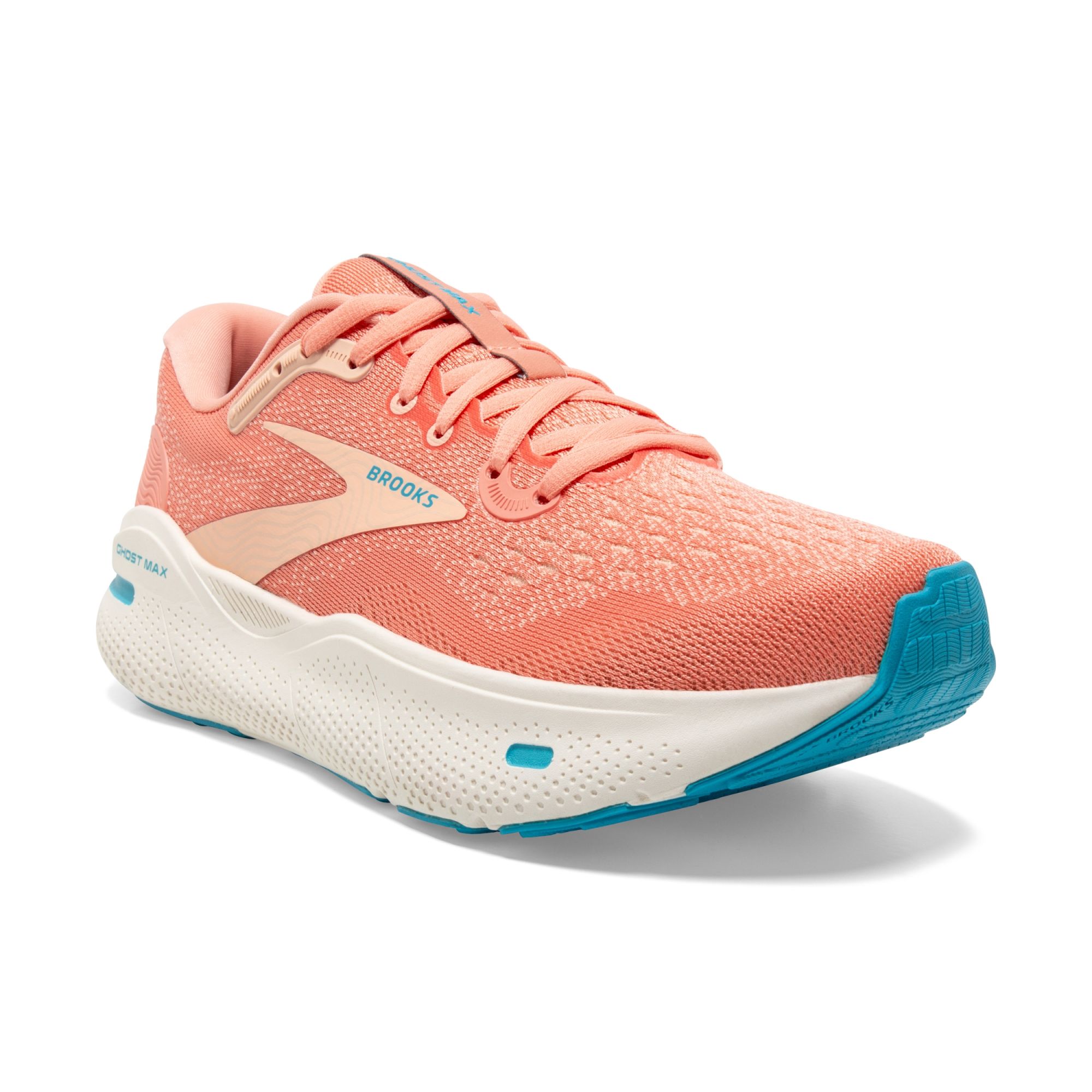 Brooks W Ghost Max papaya/apricot/blue apricot 5