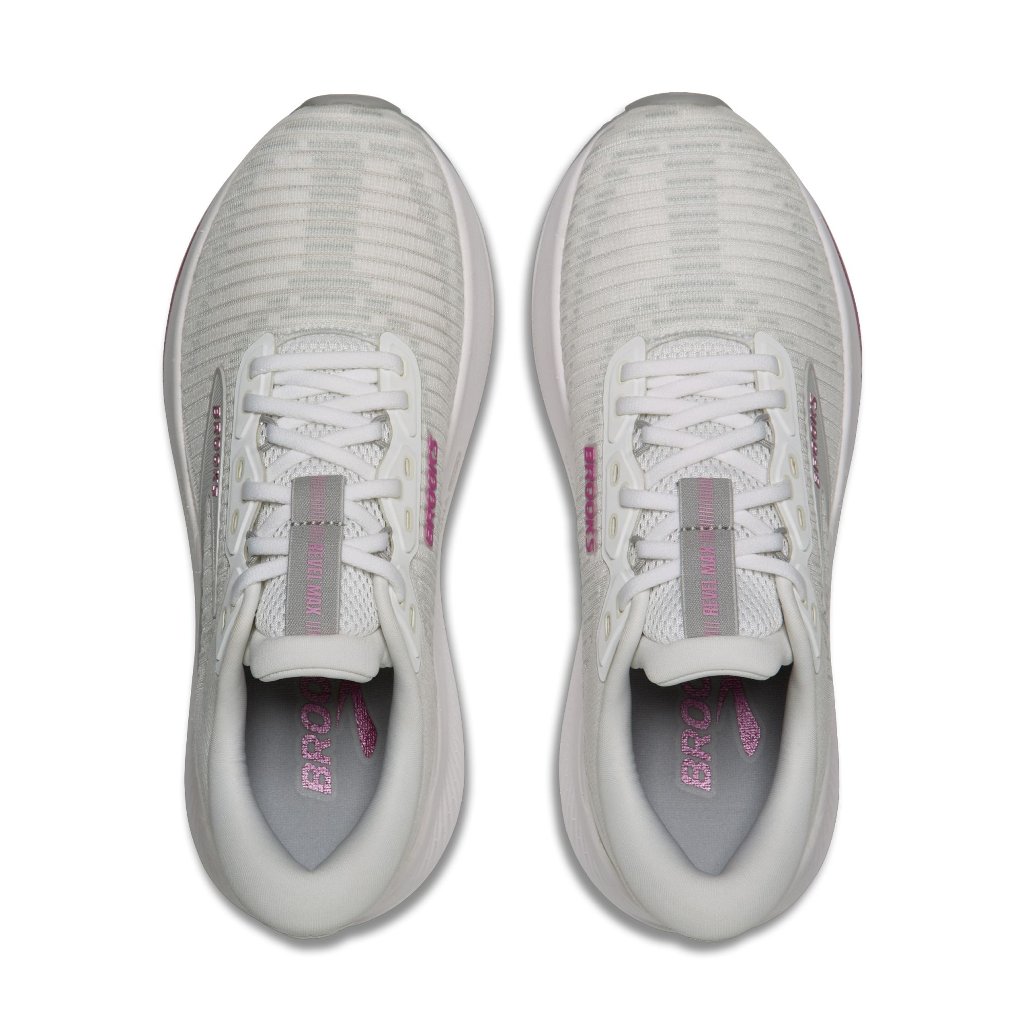 Brooks W Revel Max white/harbor mist/metallic 5