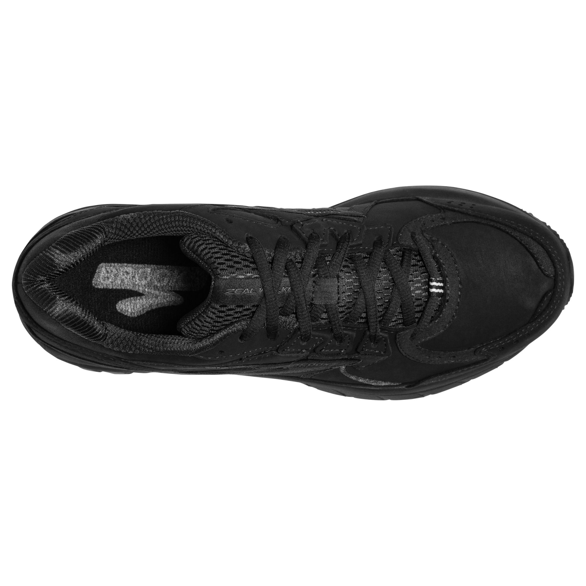 Brooks W Zeal Walker black black 5