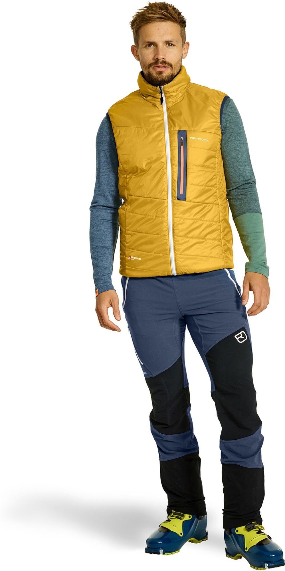 Ortovox Swisswool Piz Cartas Vest clay orange orange 5