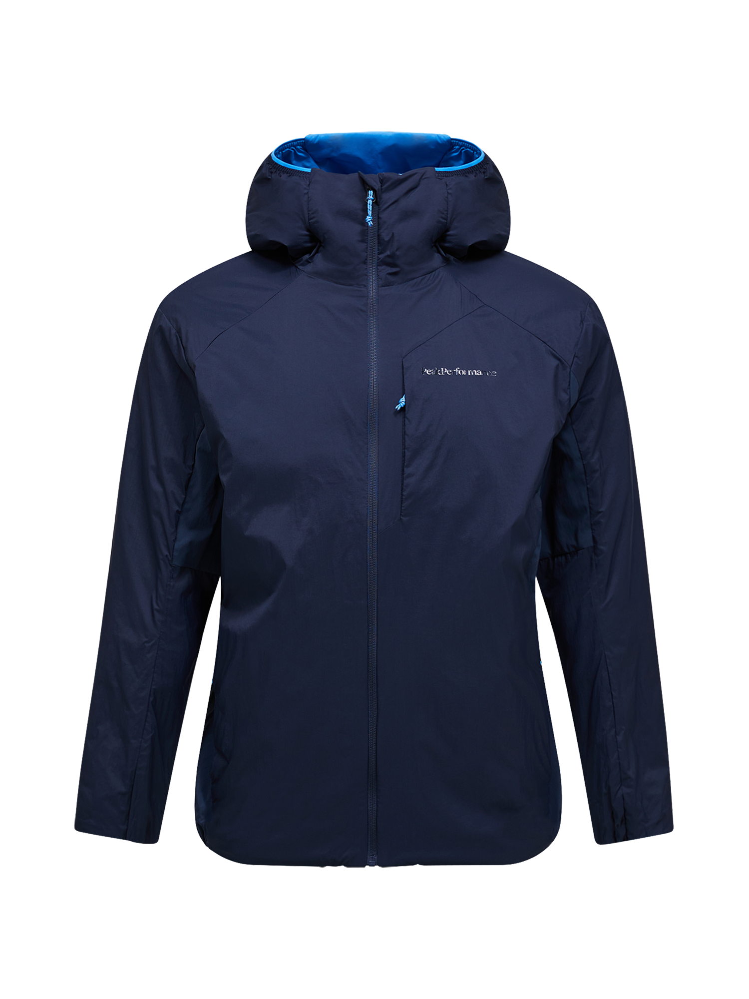 PeakPerformance Freelight Reversible Insulated Hood Jacket blue shadow/azure ascent 5