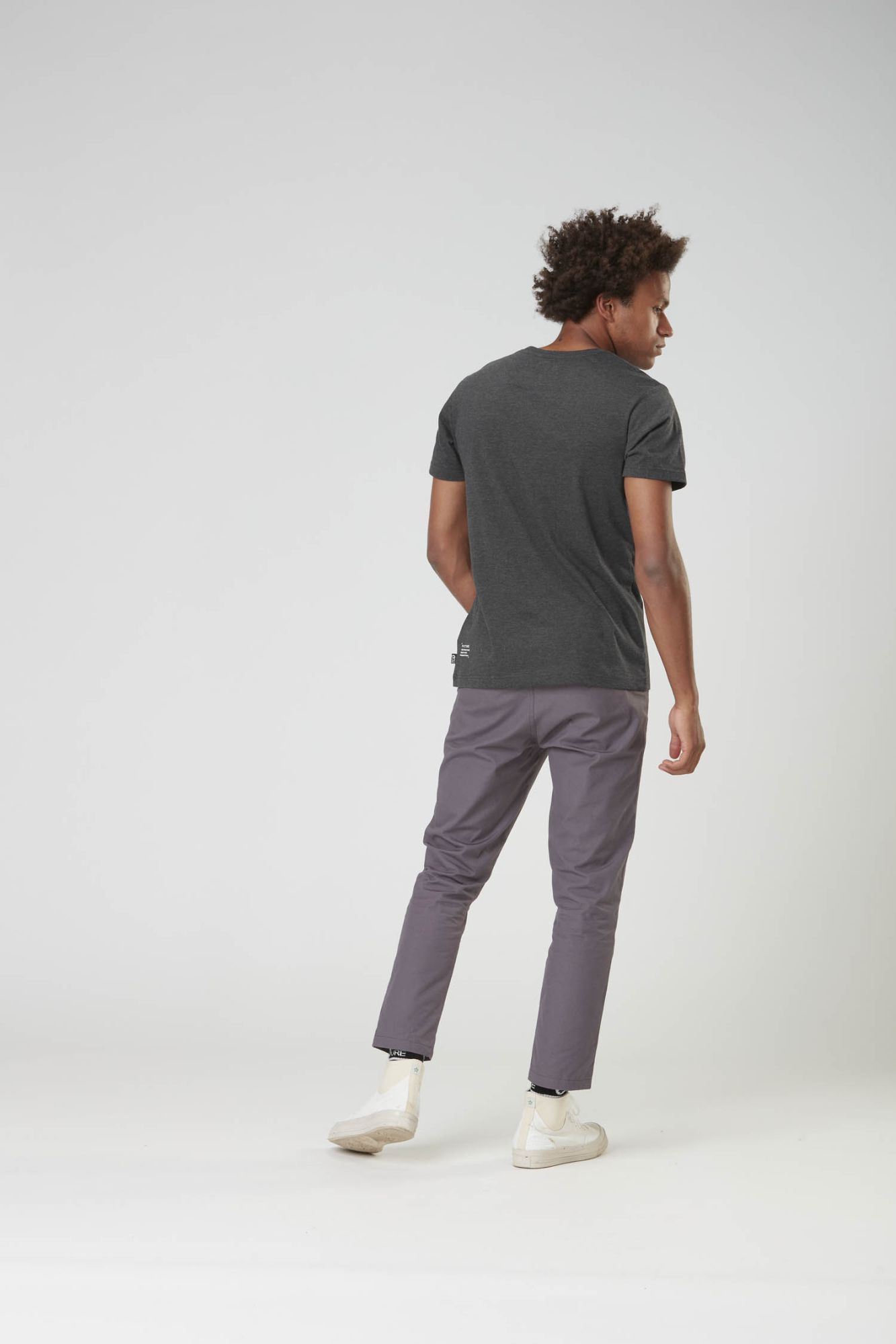 Picture Custom Van Tee dark grey melange dark grey 5