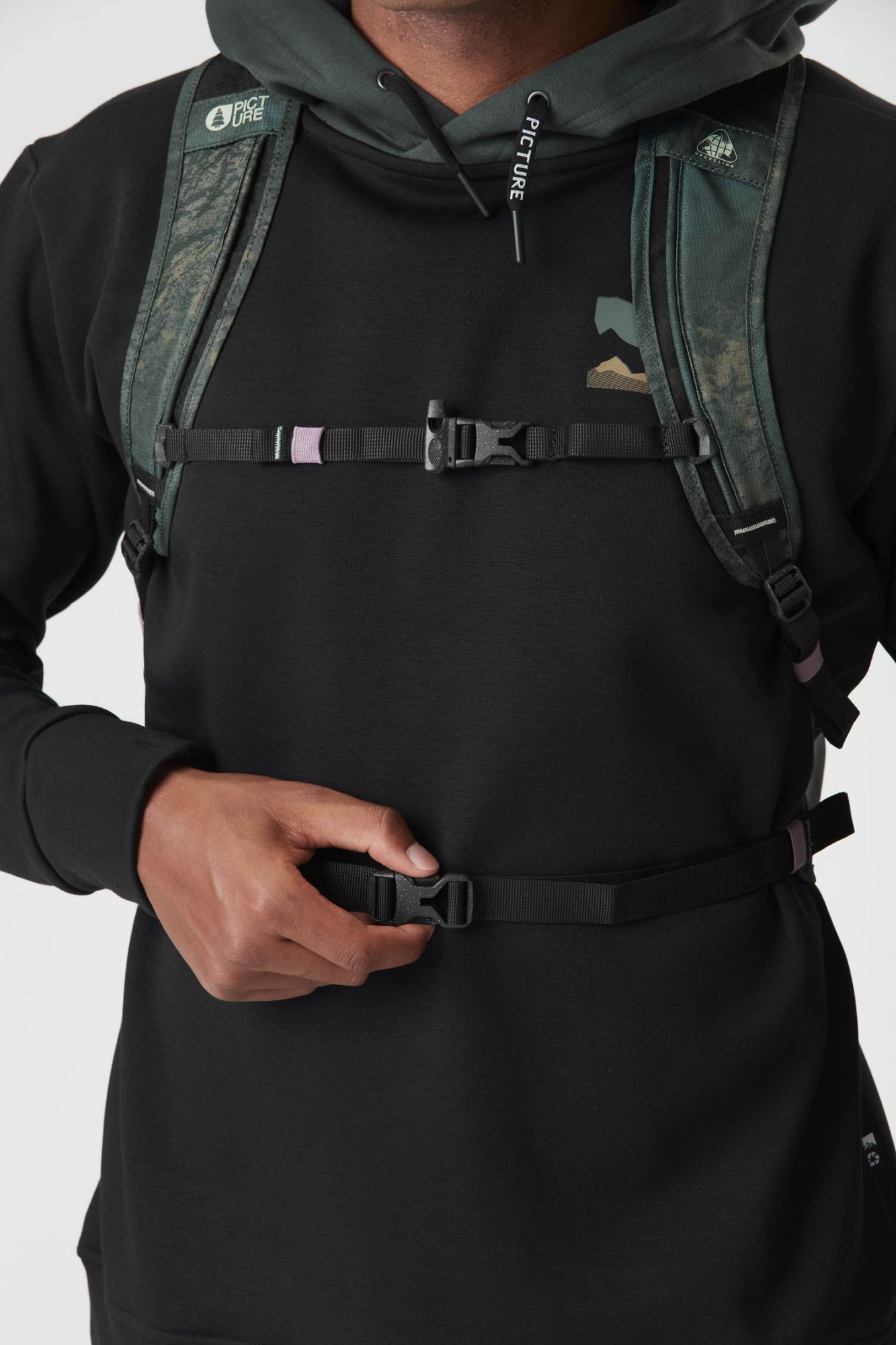 Picture Flack Tech Hoodie black black 5