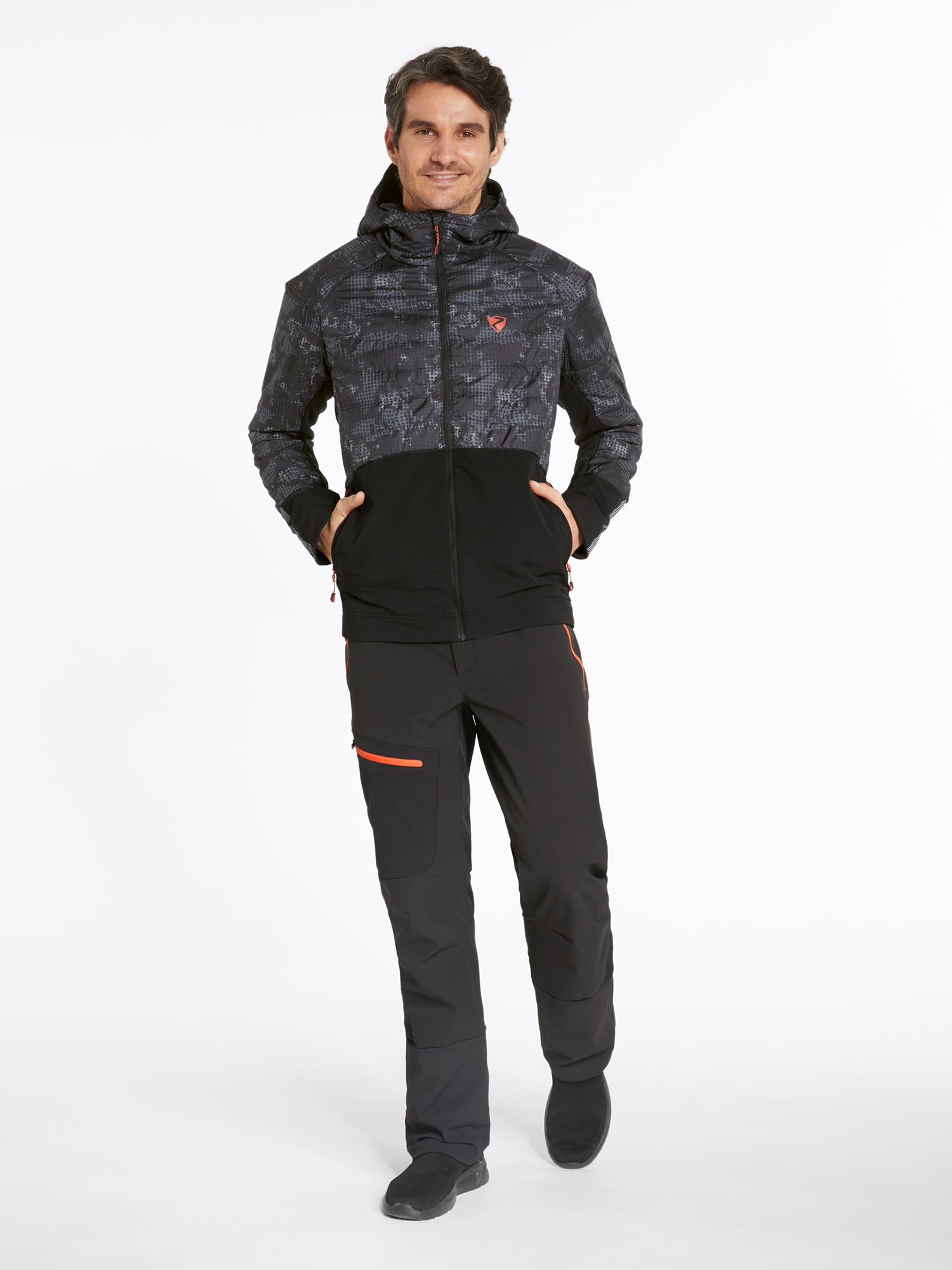 Ziener Nakos Jacket black foggy print black 5