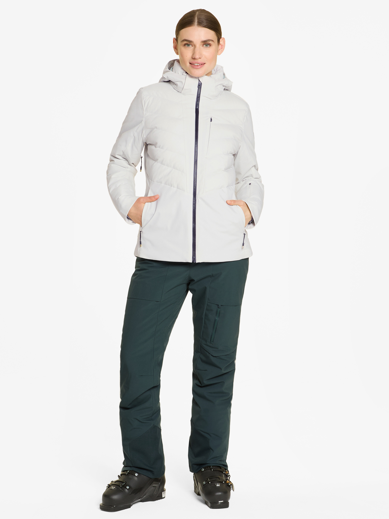Ziener W Tokki jacket white fog white 5