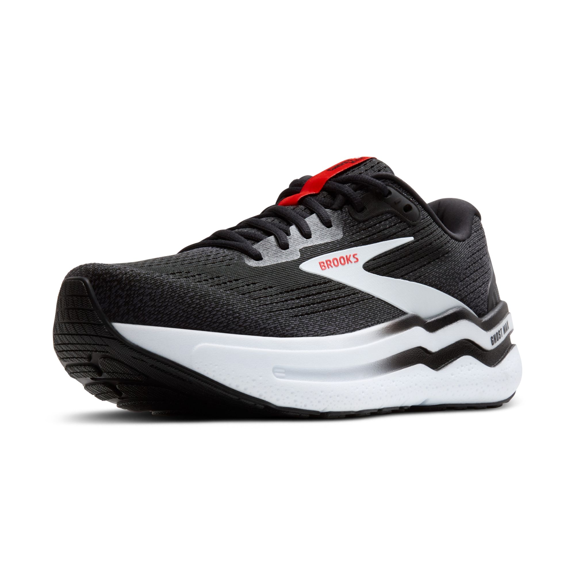 Brooks Ghost Max 2 black/white/fiery red black/white 6