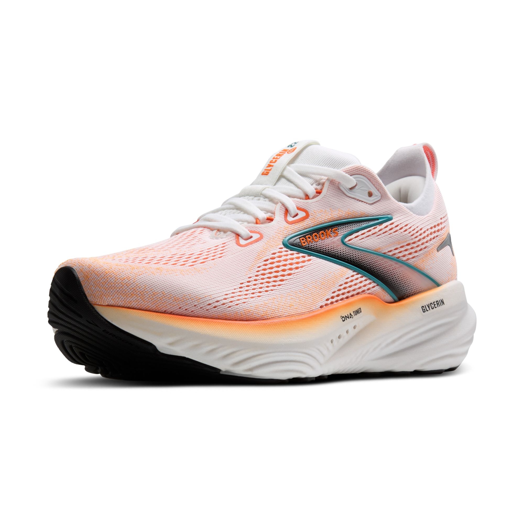 Brooks Glycerin 22 white/orange/green blue slate orange 6