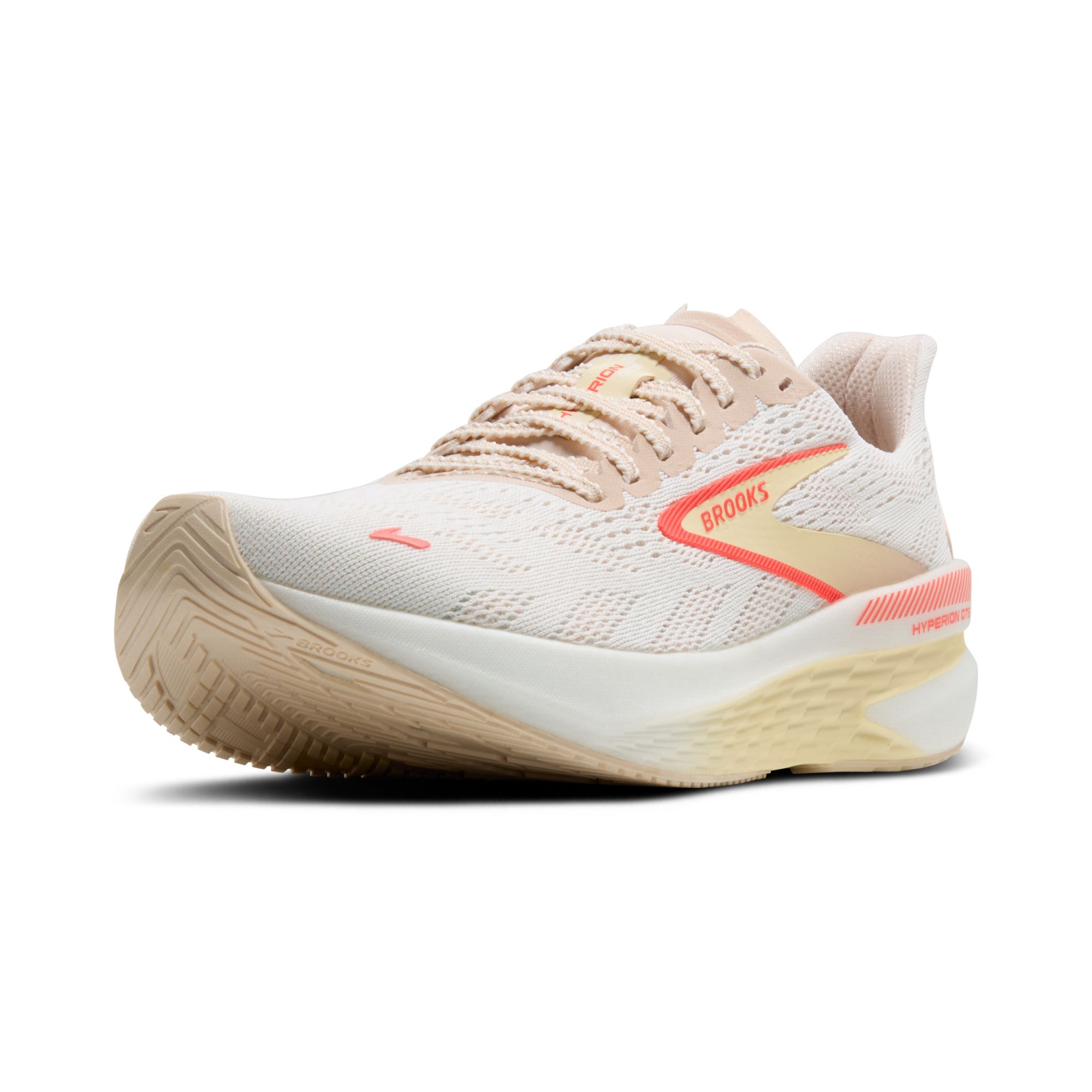 Brooks W Hyperion GTS 2 white/peach/coral coral 6