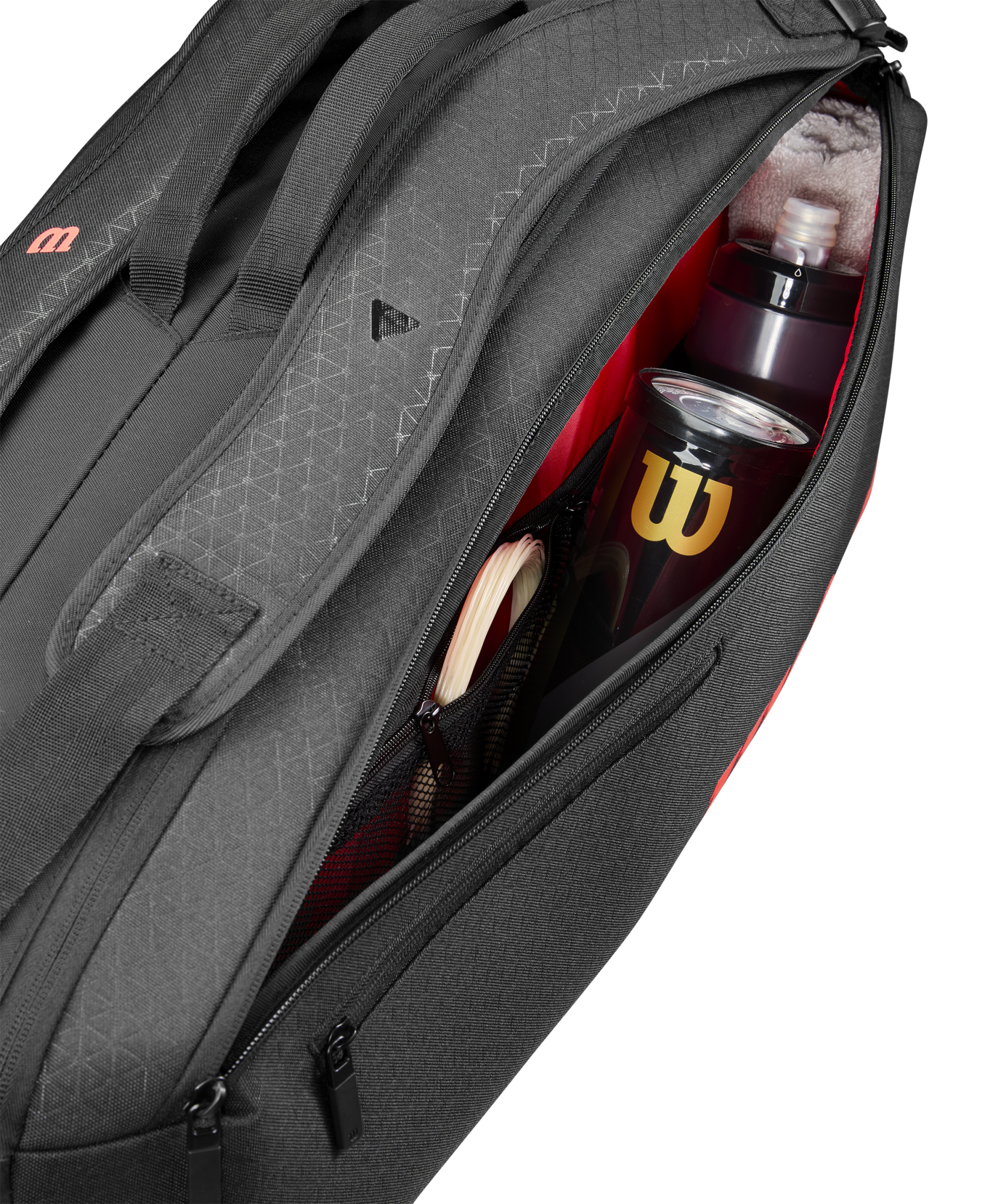 Wilson Clash V3 6er Schlägertasche black/infrared 6